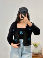 ست دوتیکه بافت پروانه ای🦋 - Image 2