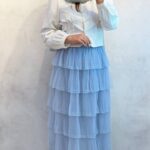 دامن طبقه ای توری
