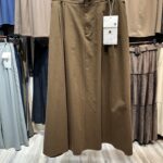 دامن کتان با کمربند