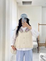 بلوز بافت طرح دوتیکه🎀 - Image 5