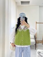 بلوز بافت طرح دوتیکه🎀 - Image 7